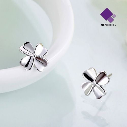 Anting Stud 925 Sterling Bentuk Bunga Untuk Wanita