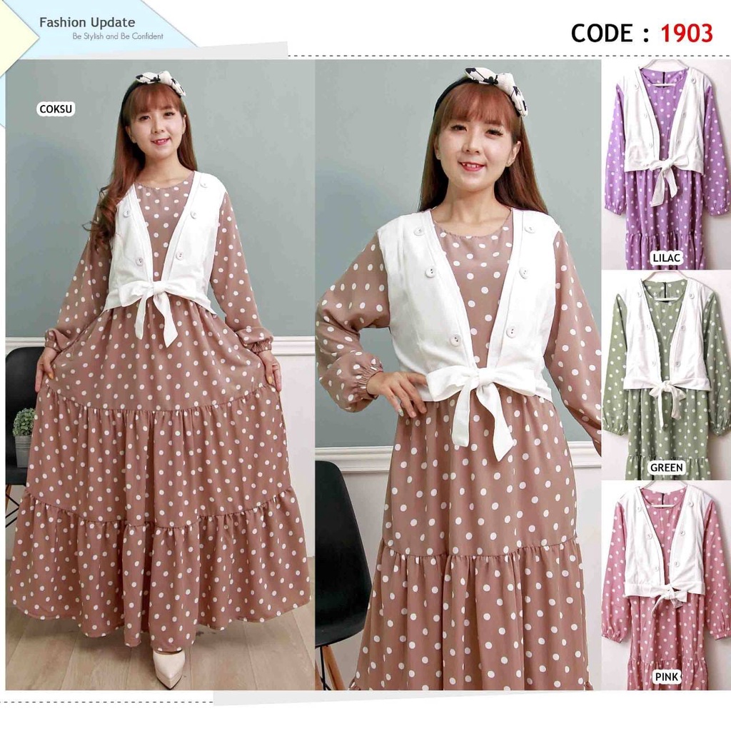 (6 Pcs) GAMIS ONDE ROMPI POLOS BAHAN WOLFIS