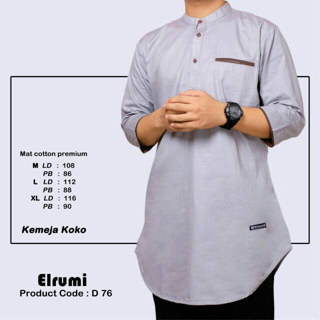 Kemeja koko abu muda