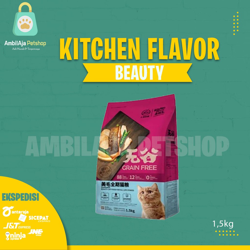 KITCHEN FLAVOR Beauty CatFood For All Life Stages 1.5kg