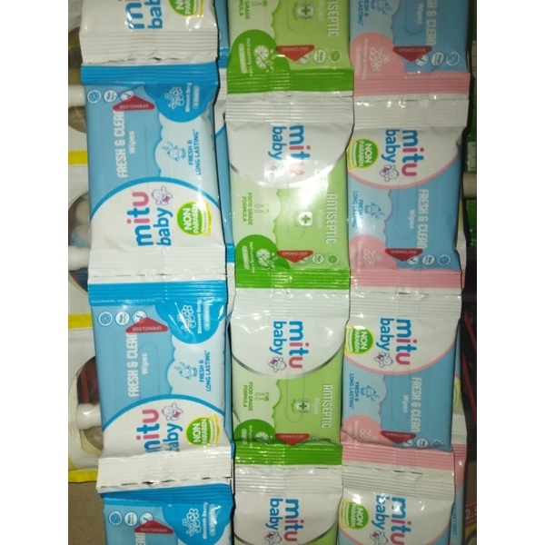 Mitu baby tisu basah 4sheets kecil