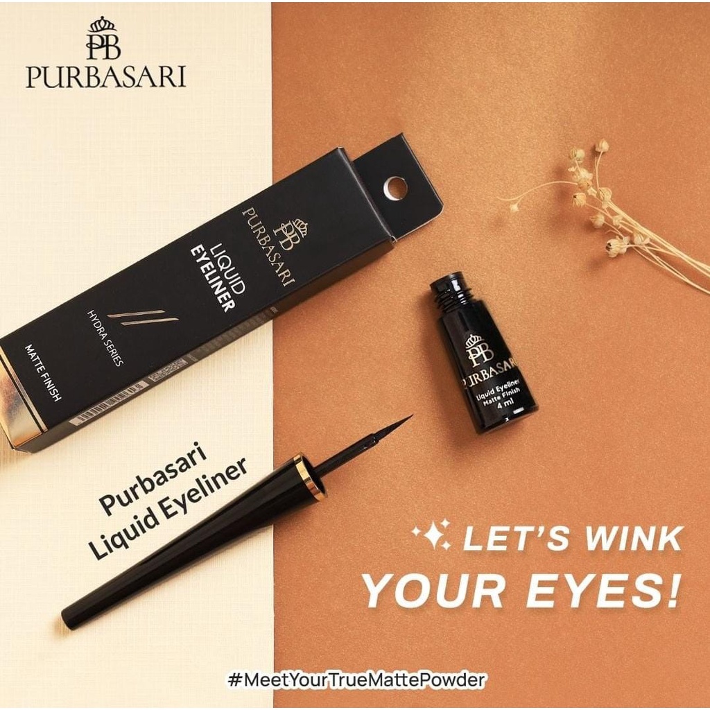 Purbasari Liquid Eyeliner Hydra Series 4 ml / Purbasari Liquid Eyeliner / Purbasari Eyeliner / Purbasari Hydra Series