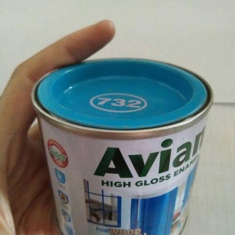 Cat Avian Cat Besi Cat Kayu Biru Muda Biru Langit 732 Cat Minyak Cat Glossy