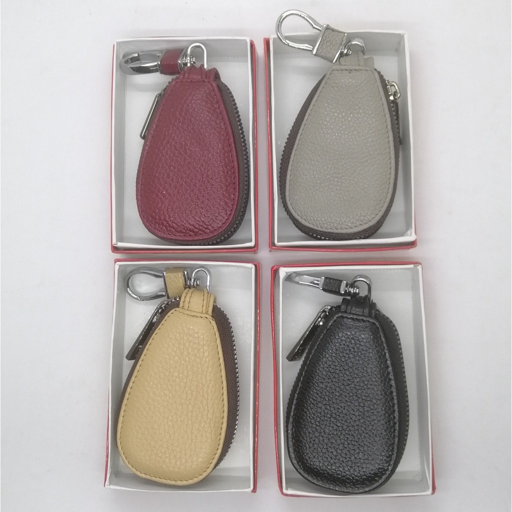 Dompet Remote Mobil, Model Oval Logo Buaya, Kulit Sapi asli