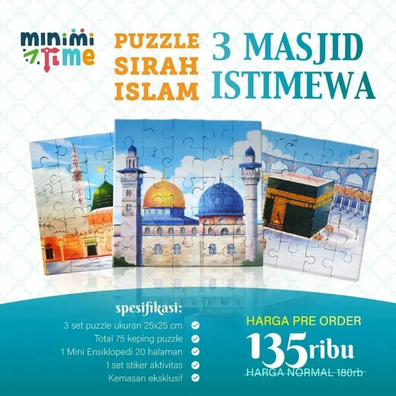 Cilikba - Puzzle 3 Masjid Istimewa by Minimi Time YaumI Kids