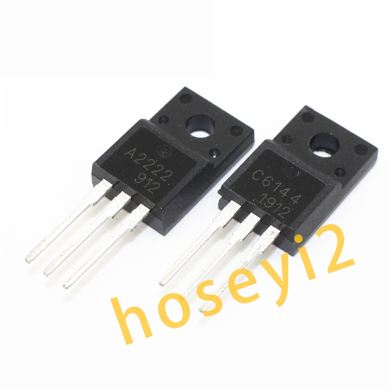 20pcs 2sa2222 &amp; 2sc6144 To-220F (10 X A2222 + 10 X C6144)