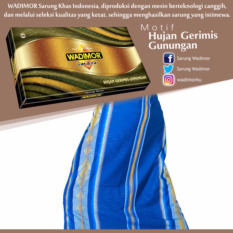 Sarung Tenun WADIMOR Premium ASLI Berkualitas dan Tebal Dewasa