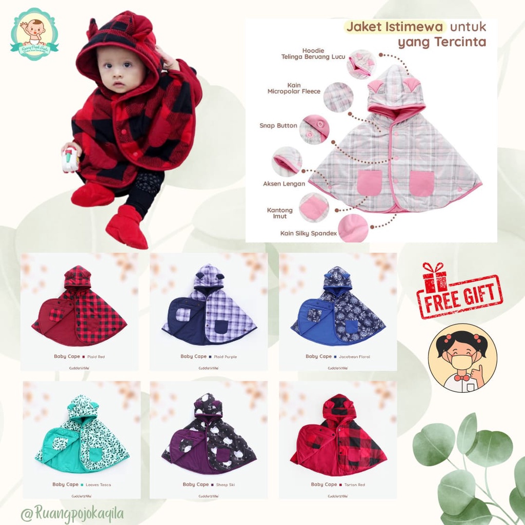 [FREE GIFT]  Baby Cape Cuddle Me Babycape CuddleMe jaket bayi