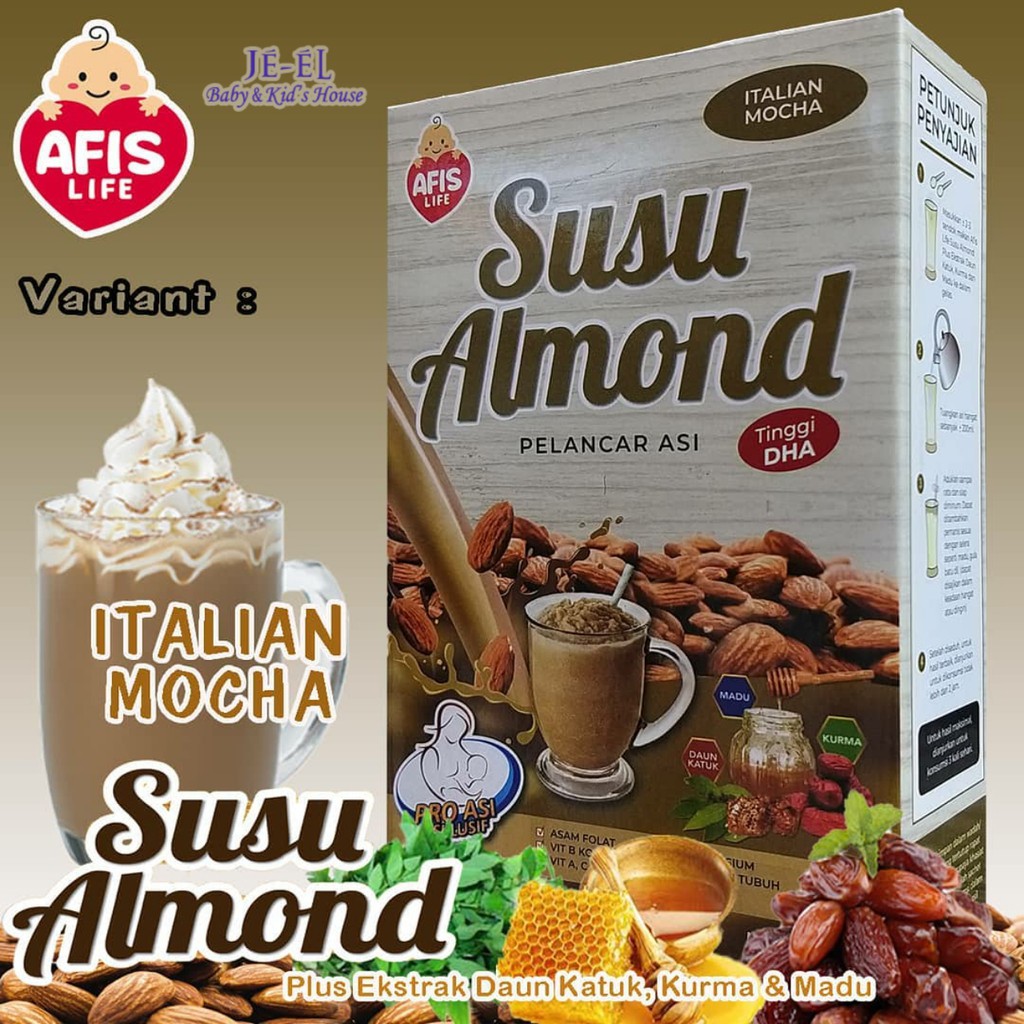 Afis Life Susu Almond Plus Pelancar ASI 200 gr