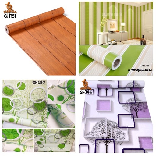 Wallpaper dinding kamar tidur anak wallpaper stiker dinding rumah Wallpaper dinding 3d Size 45cm x 9m paket 5 roll