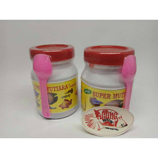 Pakan ikan kecil cupang neon guppy dll. Mutiara tropical 100gr | Shopee