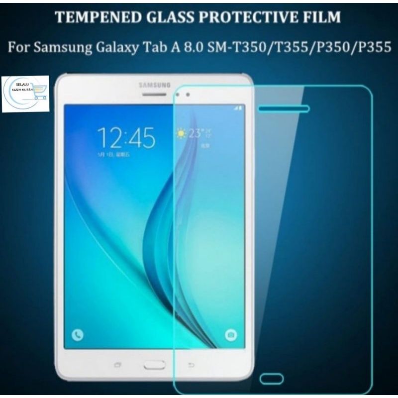 Tempered Glass Samsung Galaxy Tab A 8.0" SM-T350 / SM-T355 / SM-P350 / SM-P355 Anti Gores Kaca Scree