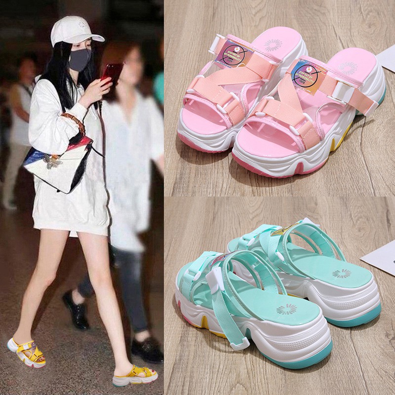 Sendal Wanita Korea Sandal Fashion Import Perempuan Murah Sendal gunung cewek SD-038