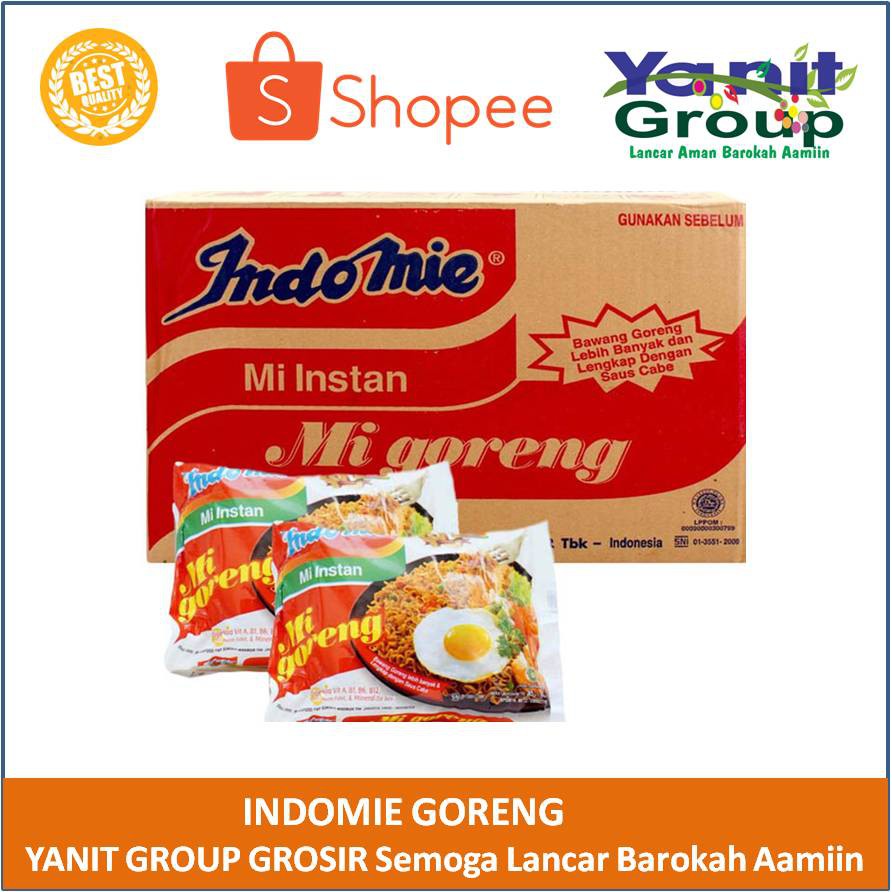 Indomie Mie Goreng 1 Karton Isi 40 Bks Indomi Mi Goreng Mi Instan