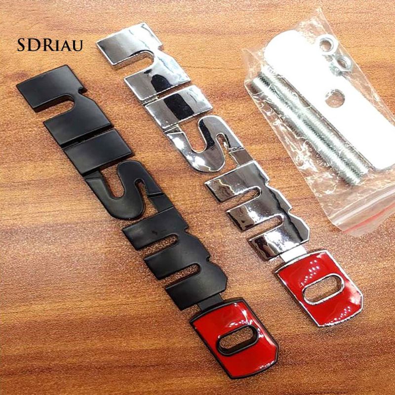 Emblem Nissan Chrome Besi Nismo Turbo