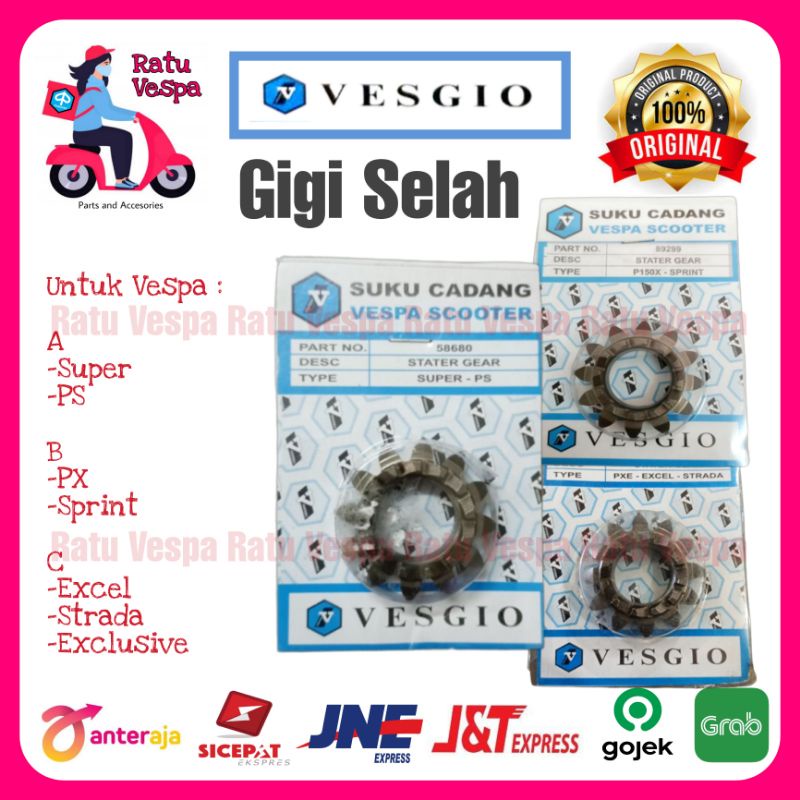 Gigi Selah / Stater VESGIO vespa super,sprint,PX,PS,Spartan,Excel