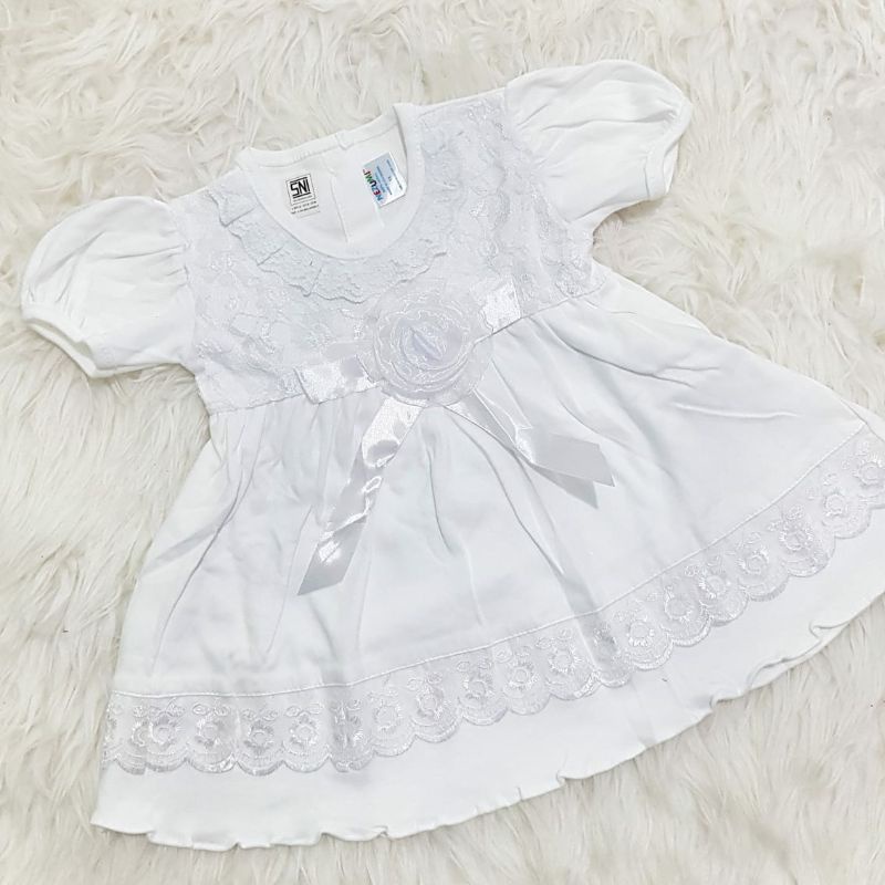 Baju Dress Anak Bayi Perempuan Aqiqah Hellokitty Tutu-Pita pendek