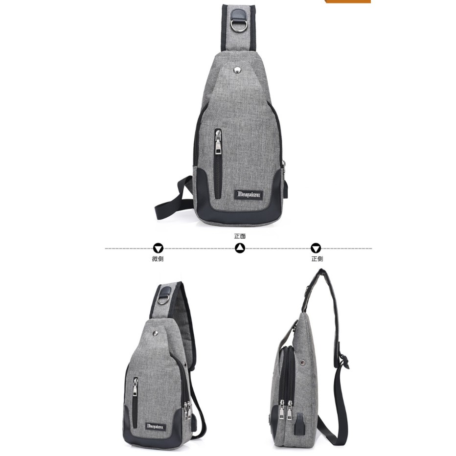 WYK07 Tas Selempang Kanvas MERK DXYIZU BRAND Spen V2 Diskon Murah Impor Brand New TKM