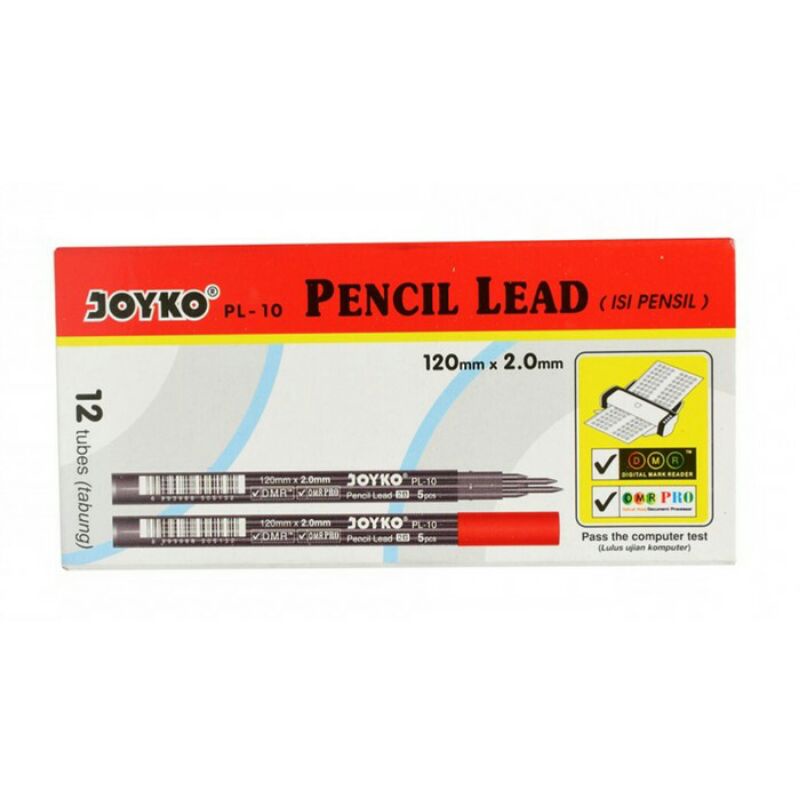 

GROSIR 11 ISI PENSIL KETIK TEKAN MEKANIK BESAR KECIL RAUT PENCIL LEAD JOYKO PL 10