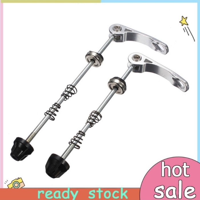 1 pasang Skewer Hub Sepeda Quick Release depan belakang