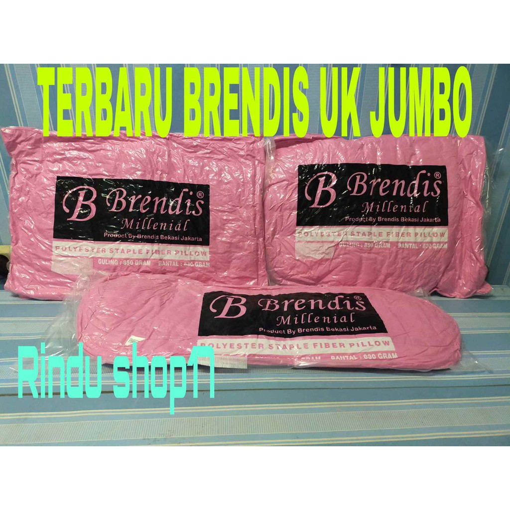 BANTAL DAN GULING BRENDIS MILLENIAL JUMBO 3 PCS ( 2 BANTAL + 1 GULING)