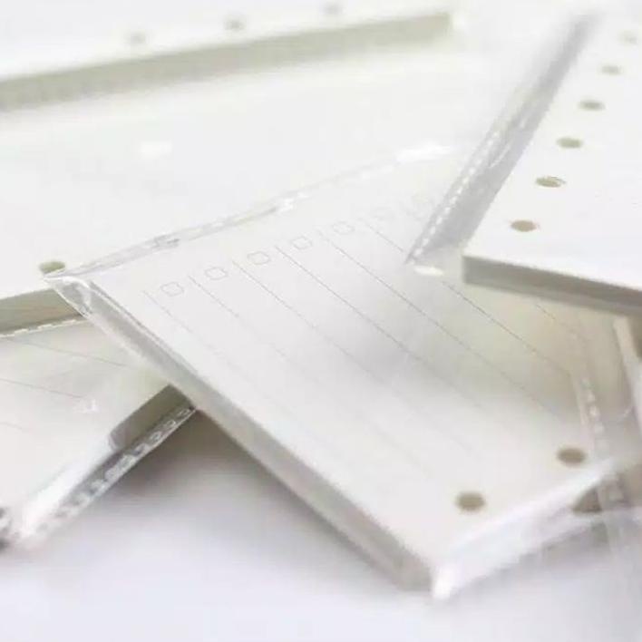 

6.6 MALL A5 A6 Loose Leaf 6 Ring To Do Garis Polos Kertas Refill Binder A5 A6