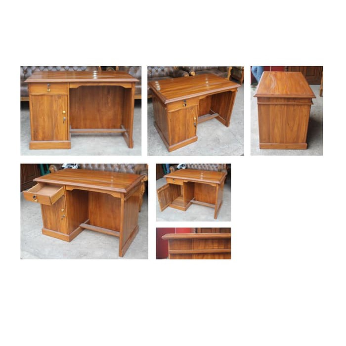 MEJA KANTOR BAHAN KAYU JATI