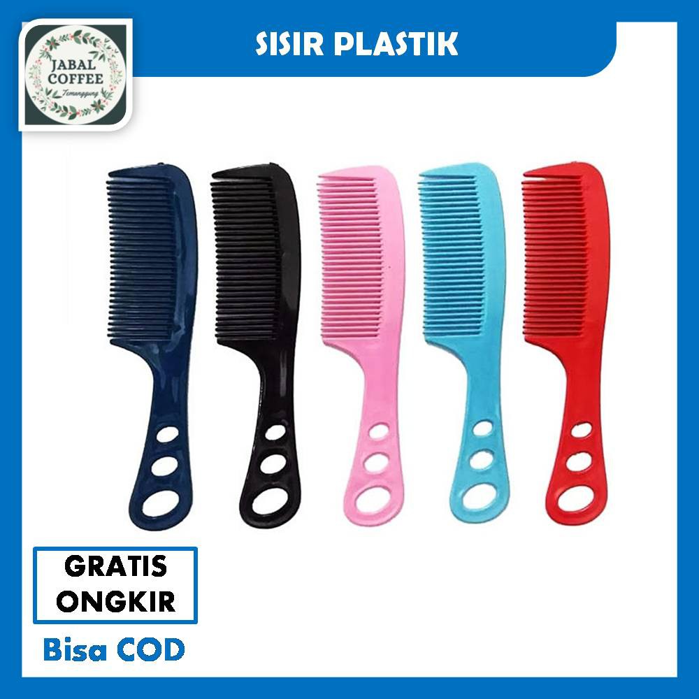 Sisir Rambut Polos / Sisir Plastik Besar Tiga Lubang / Sisir Besar / Sisir Warna J40