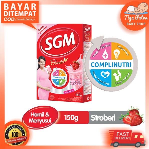 

SGM Bunda Hamil Menyusui Coklat Stroberi Strawberry 150 gr Susu Nutrisi Khusus Ibu Hamil