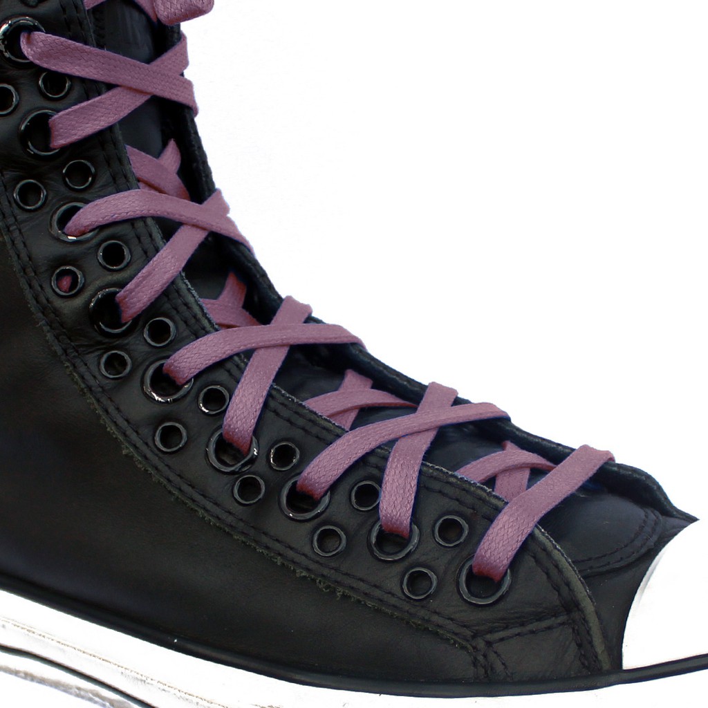 MR Shoelaces FT49 Taro - Tali Sepatu Lilin 6-7mm Gepeng Flat Pipih (Waxed Laces) 90cm 100cm 120cm 150cm 200cm - untuk Sneakers - Premium Shoelace