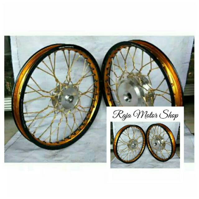 Velg TDR 2tone set jari kepang Vixion Old, Vixion New, ring 17