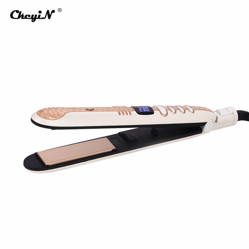 

CkeyiN Pengeriting Rambut Keramik Dengan Suhu Yang Dapat Disesuaikan Pemanasan Cepat Alat Penata Gaya Rambut