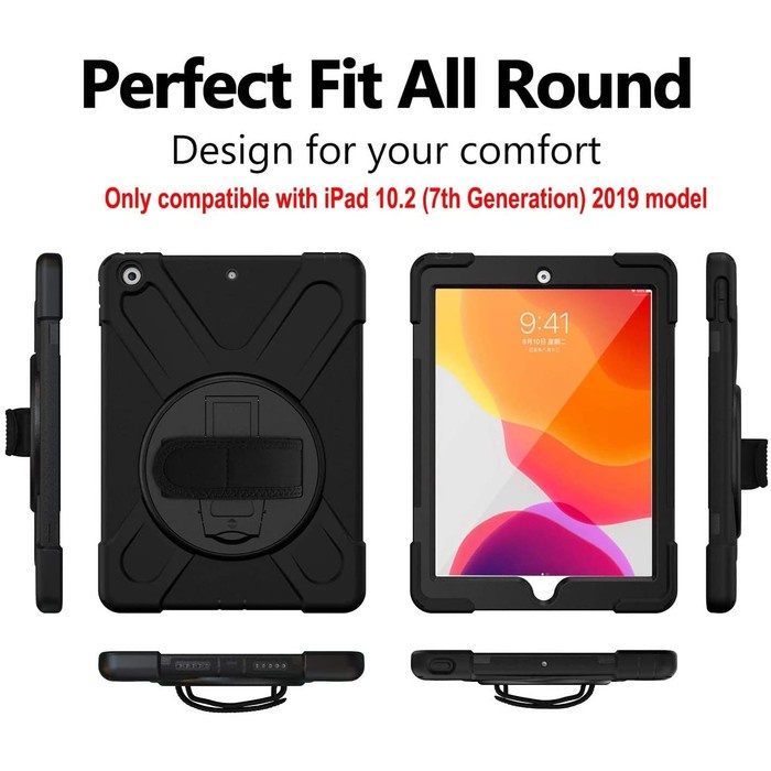 IPAD 8 10.2 2020 DEFENDER CASE RUGGED ARMOR STRAP HARDCASE IPAD8 TH