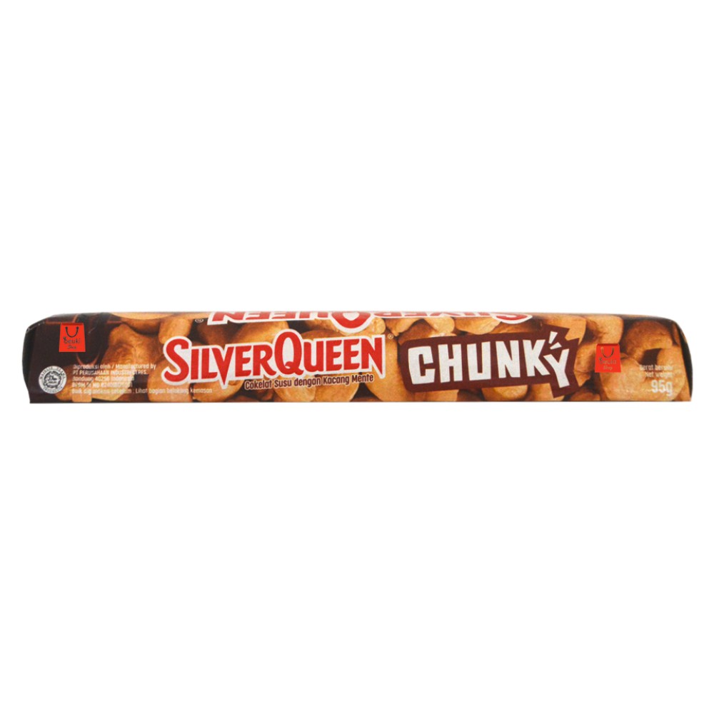 

Silver Queen Chunky Bar Cashew Coklat Dengan Isi Kacang Mete - 95gr