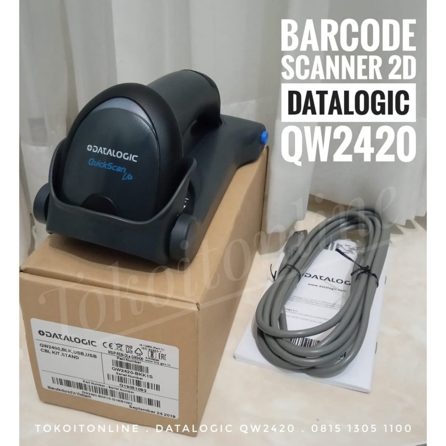 DATALOGIC QW2420 BARCODE SCANNER 2D HANDHELD QW-2420 SERI QW2400 SCAN QR CODE FAKTUR