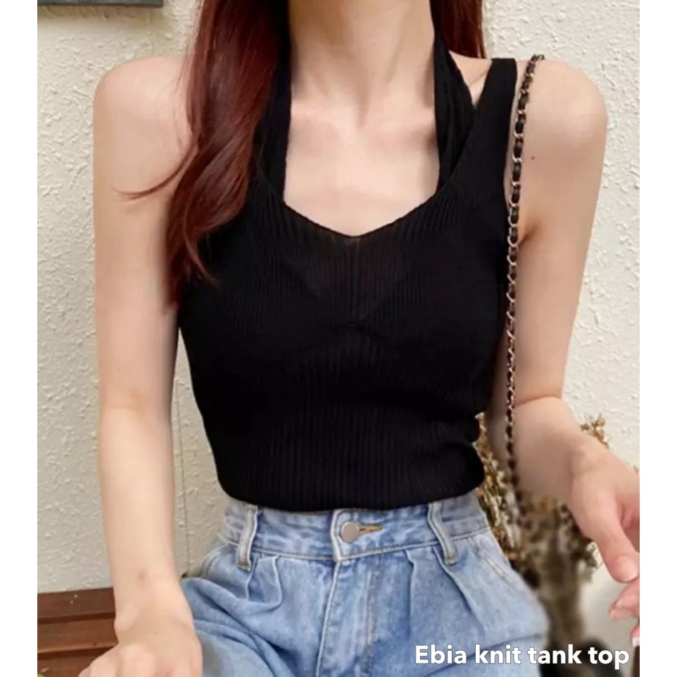 Ebia knit tank top -Thejanclothes