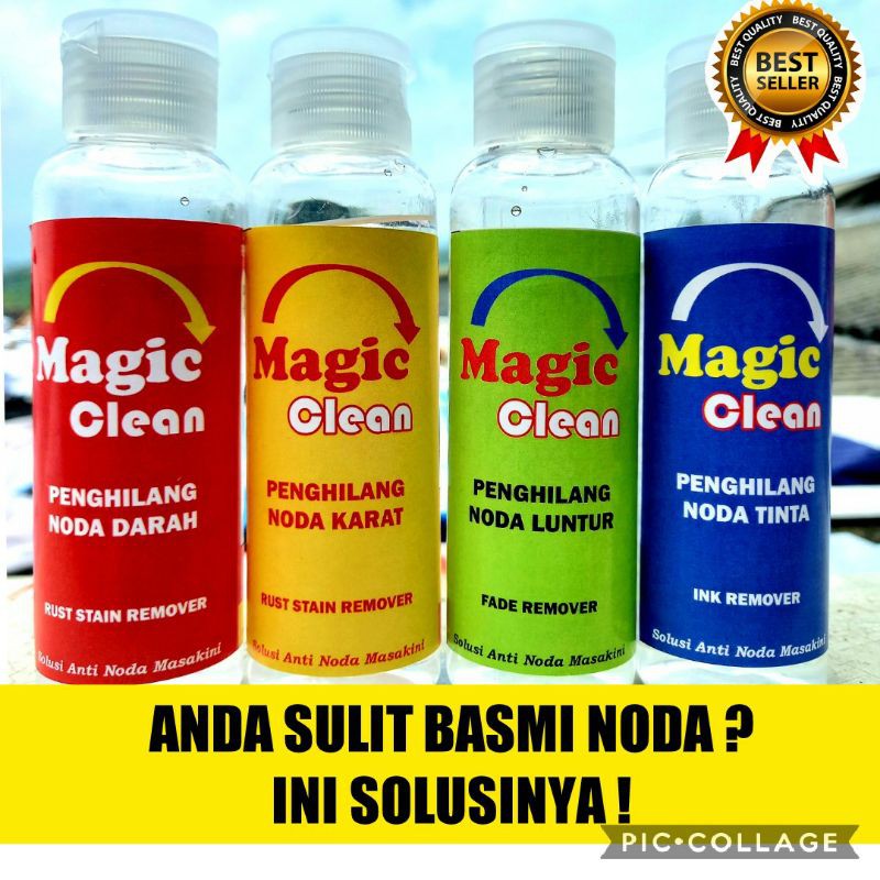 Jual Penghilang Pembersih Magic Clean Noda Karat Luntur Jamur Darah