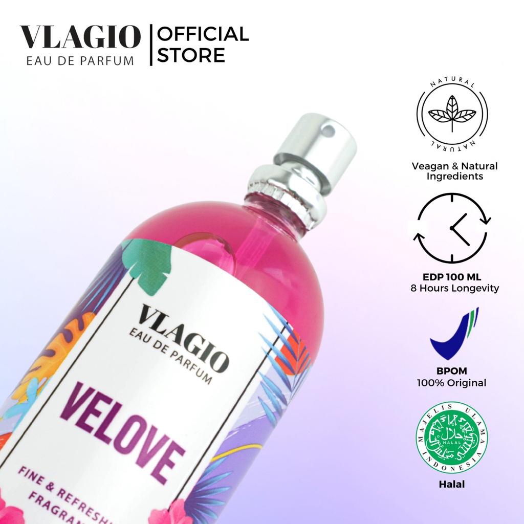 ⭐BAGUS⭐ VLAGIO Eau De Parfume 110ml | Cherry Blossom Sunshine Velove | Parfum