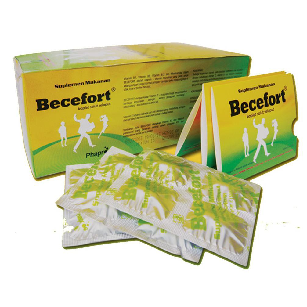 JNT COD]] supplement vitamin C Becefort tablet 1box HEMAT Kode 221