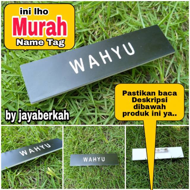 

Name tag Nama Dada Gravir Ukir PDH PNS ASN Murah
