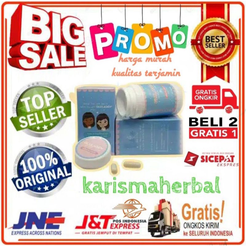 Glulagen By Jasman Solah Original Kapsul Pemutih Badan WHITENING CAPSULE