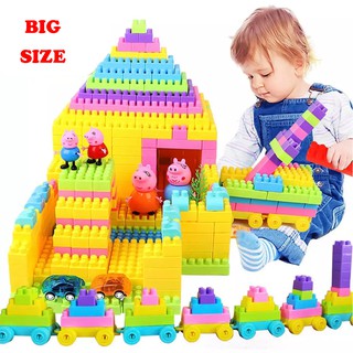 Image of MAINAN ANAK EDUKASI BLOCK SUSUN TAS ISI 60 ISI 80 DAN 108PCS MENYUSUN BLOCK RUMAH