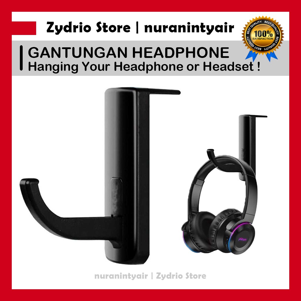 Stand Gantungan Headphone / Headset / Earphone - Standing Hanger