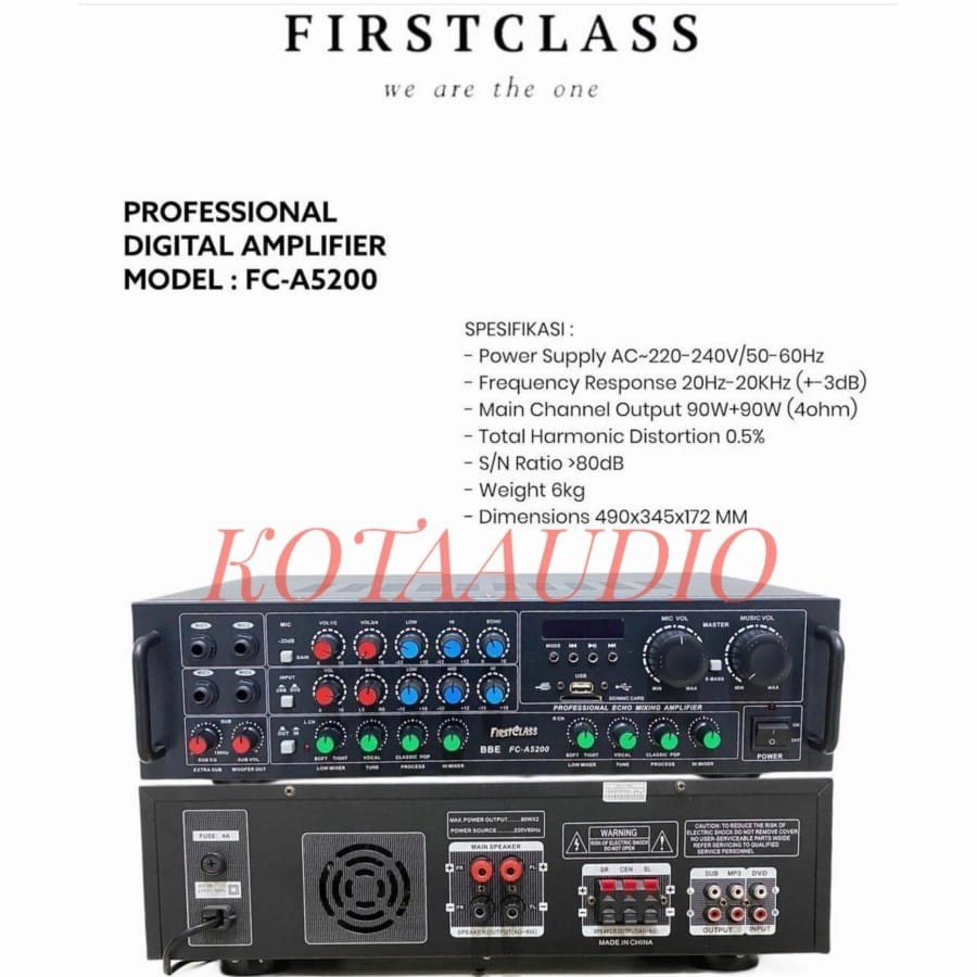 Amplifier Firstclass FC A5200 / FCA5200 / FCA 5200 / FC A 5200 USB SD