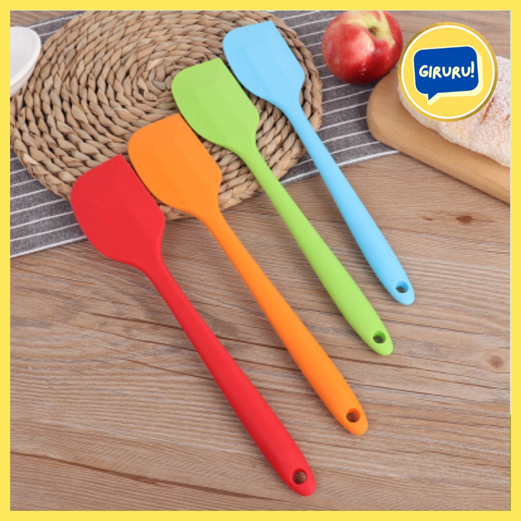 SPATULA SODET SILIKON MASAK MULTI FUNGSI TAHAN PANAS/PENGADUK ADONAN KUE/ADUKAN ADONAN / SPATULA SODET SILIKON ANTI PANAS ANTI LENGKET / SPATULA WARNA ANTI PANAS / Sudi[ Silikon Baking Adonan Mengaduk Mencampur / Peralatan Masak Murah / Utensil set