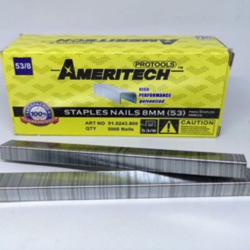 

AMERITECH 6mm ( 5000pcs ) 13/6 Anak hekter tembak R 23 Staples 6 mili R23 Ameritech