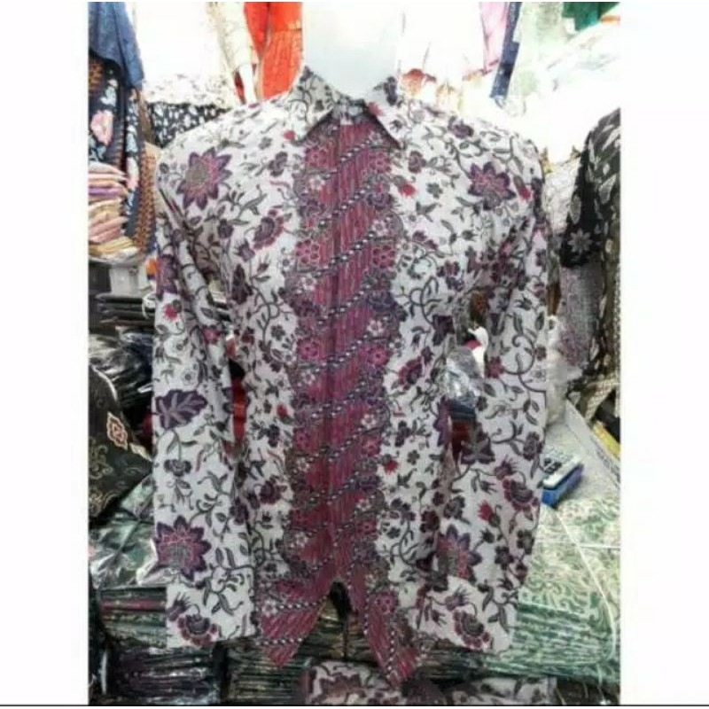 Hem batik lengan panjang / kemeja batik murah / hem batik pria