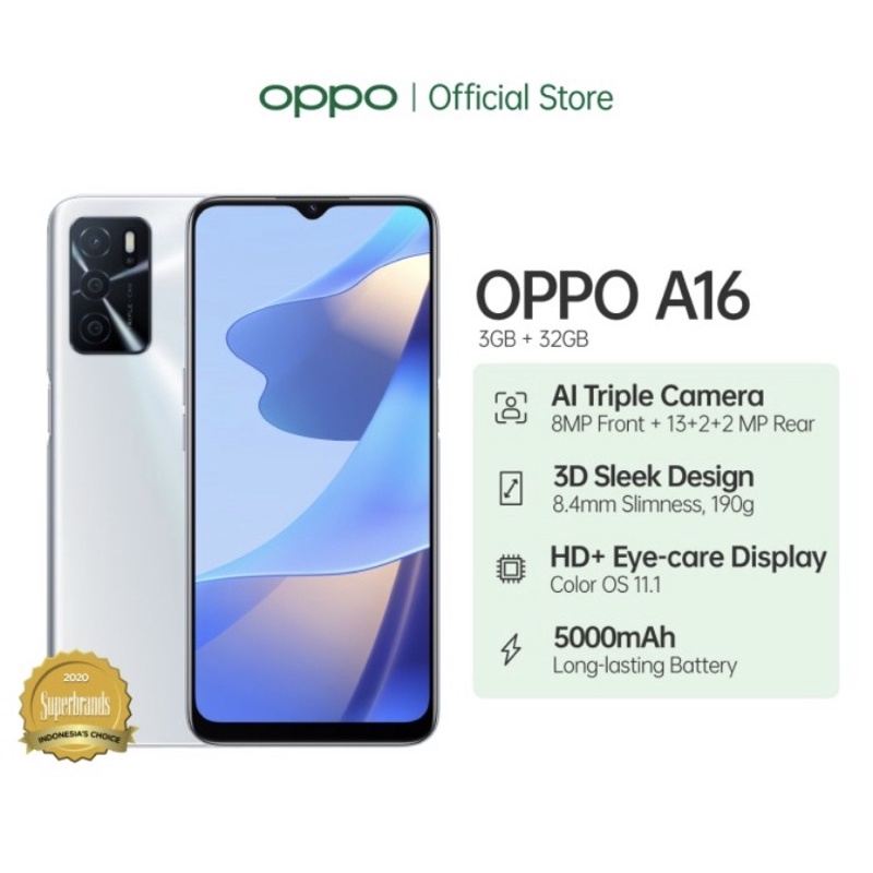 Oppo A16 Ram 4/64