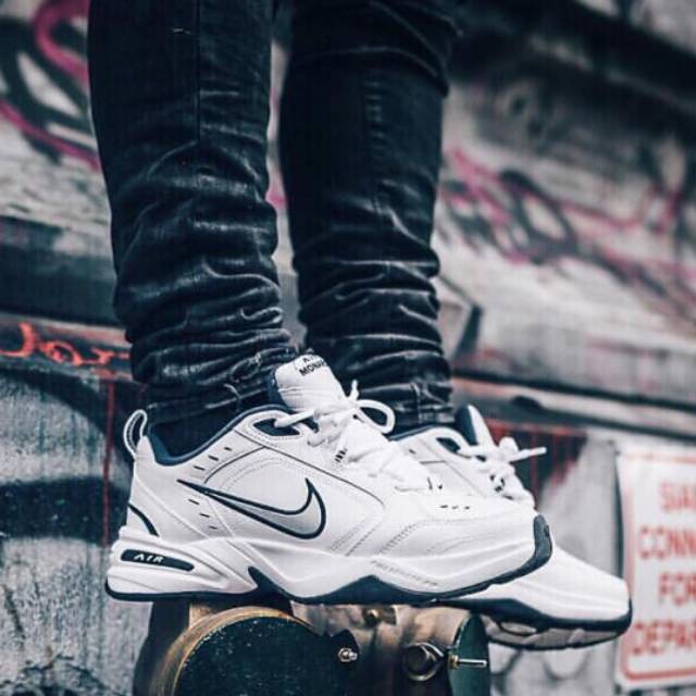 white nike air monarch