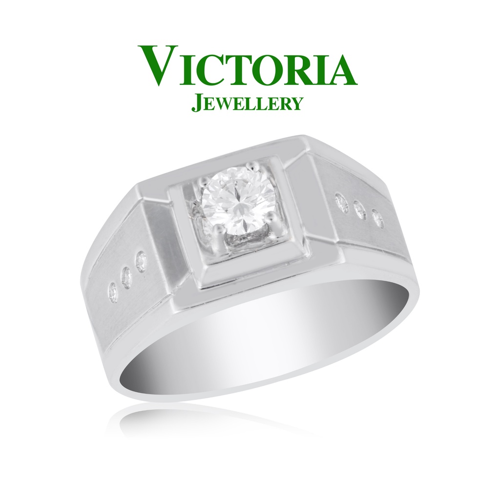 Cincin Berlian Pria Sertifikat GIA VFMR816755 Victoria Jewellery